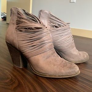 Fergalicious Light Brown/Tan Booties